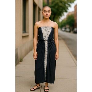 Young Fabulous & Broke Womens Tie Dye Print Maxi Dress Multi Colored Size Medium